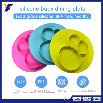 Custom One Piece Baby BPA Free Silicone Placemat for Kids